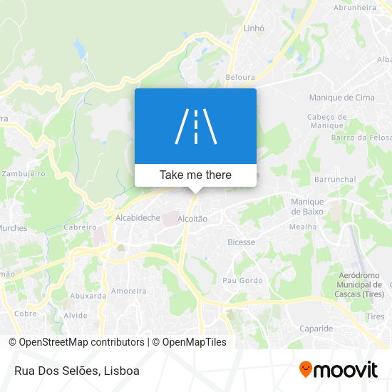 Rua Dos Selões mapa
