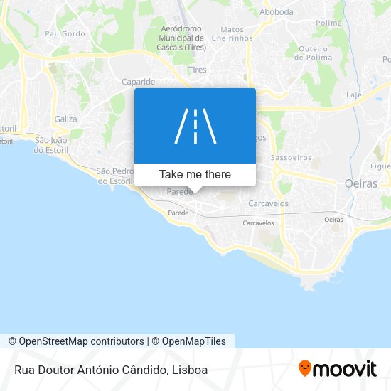 Rua Doutor António Cândido mapa