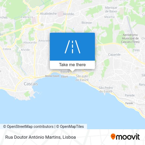 Rua Doutor António Martins mapa