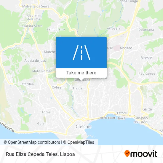 Rua Eliza Cepeda Teles map