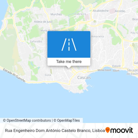 Rua Engenheiro Dom António Castelo Branco mapa