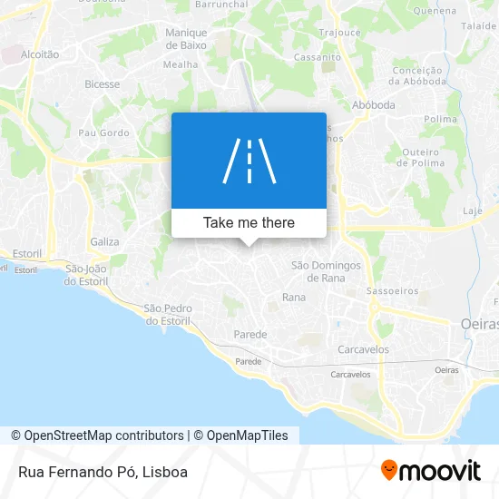 Rua Fernando Pó map