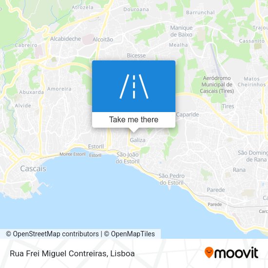 Rua Frei Miguel Contreiras map