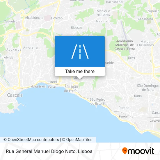 Rua General Manuel Diogo Neto map