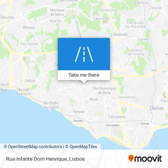Rua Infante Dom Henrique map