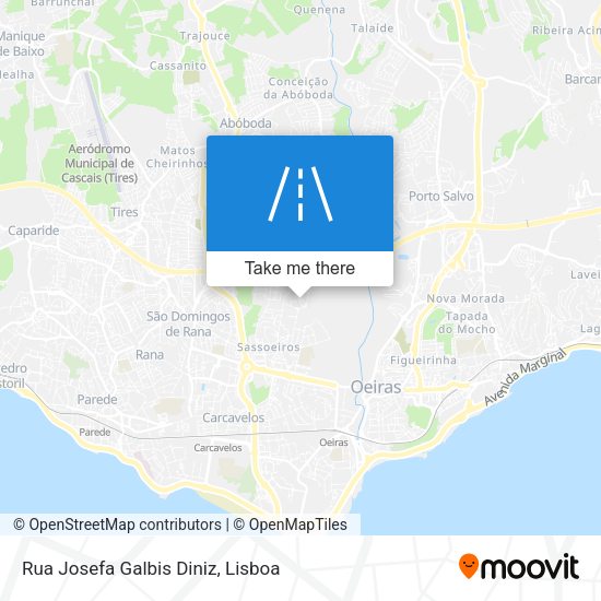 Rua Josefa Galbis Diniz mapa