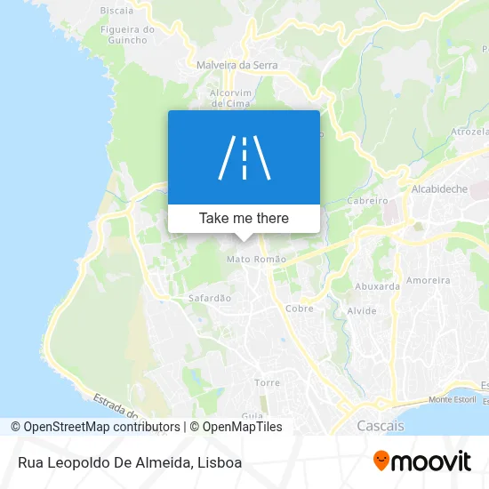 Rua Leopoldo De Almeida map