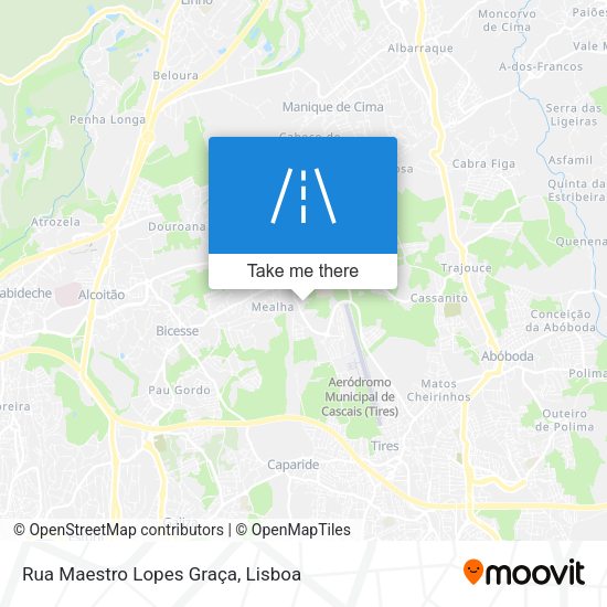 Rua Maestro Lopes Graça mapa