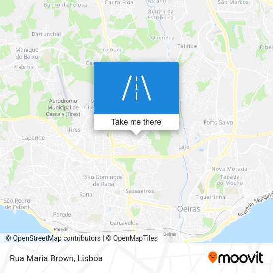 Rua Maria Brown mapa