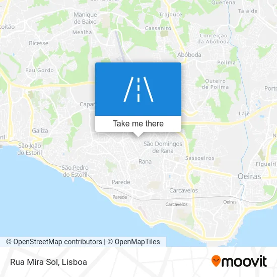 Rua Mira Sol map