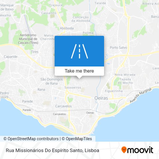 Rua Missionários Do Espírito Santo mapa
