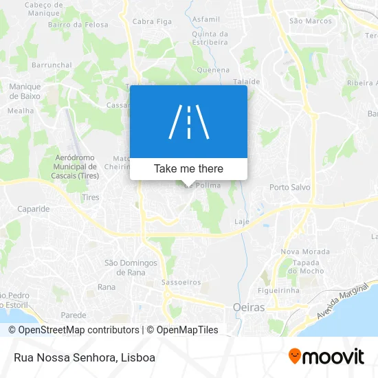 Rua Nossa Senhora map