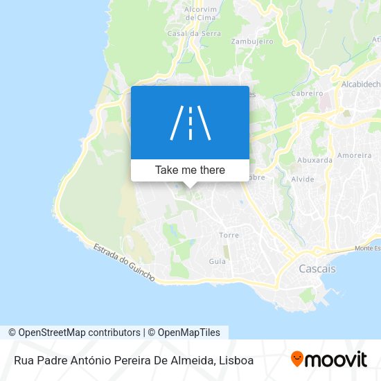 Rua Padre António Pereira De Almeida mapa