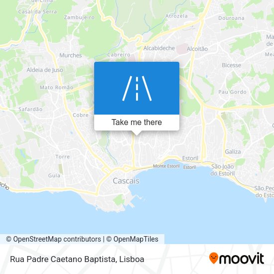 Rua Padre Caetano Baptista map