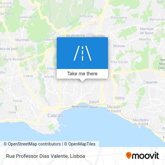 Rua Professor Dias Valente mapa