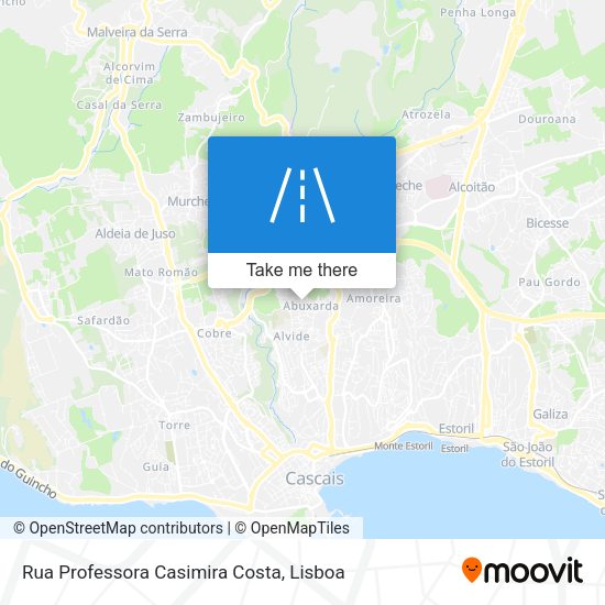 Rua Professora Casimira Costa mapa