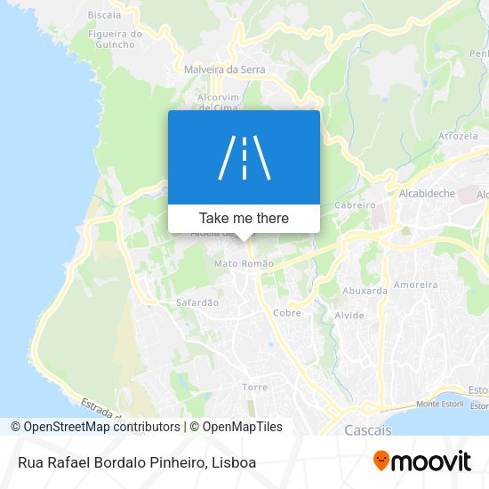 Rua Rafael Bordalo Pinheiro map