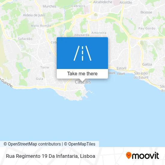 Rua Regimento 19 Da Infantaria map