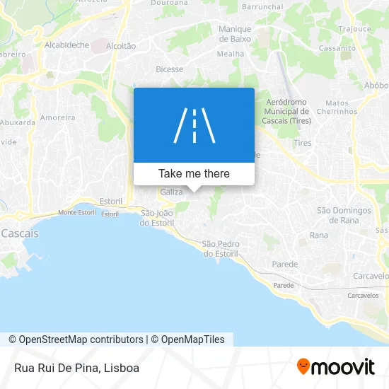 Rua Rui De Pina map