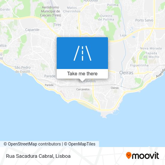 Rua Sacadura Cabral mapa