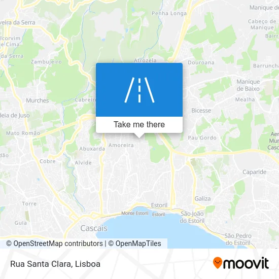 Rua Santa Clara map