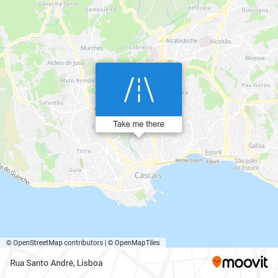 Rua Santo André map