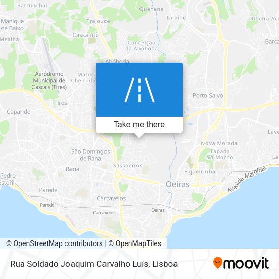 Rua Soldado Joaquim Carvalho Luís mapa