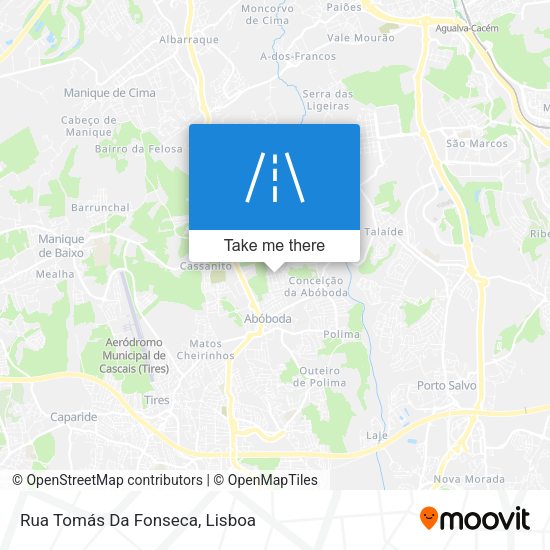 Rua Tomás Da Fonseca mapa
