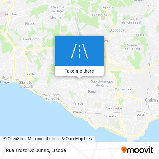 Rua Treze De Junho map