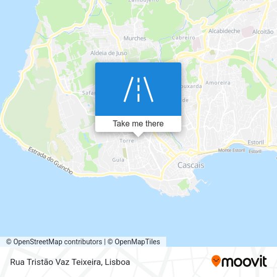 Rua Tristão Vaz Teixeira mapa