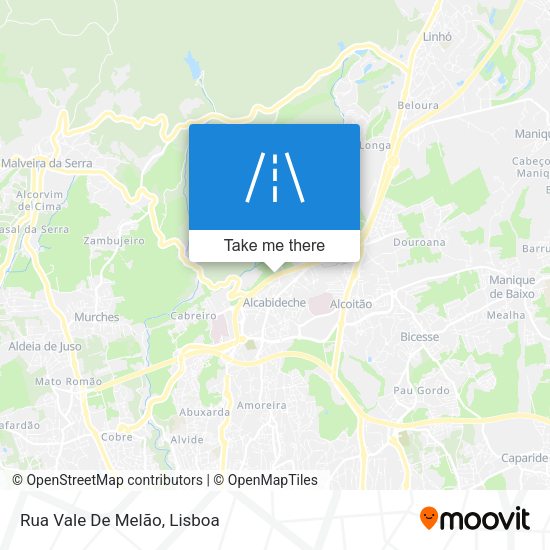 Rua Vale De Melão map