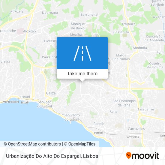 Urbanização Do Alto Do Espargal mapa