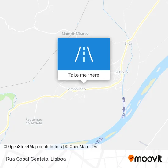 Rua Casal Centeio map