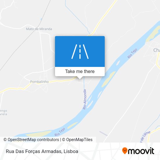 Rua Das Forças Armadas mapa