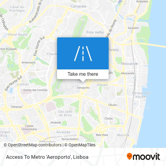 Access To Metro 'Aeroporto' map