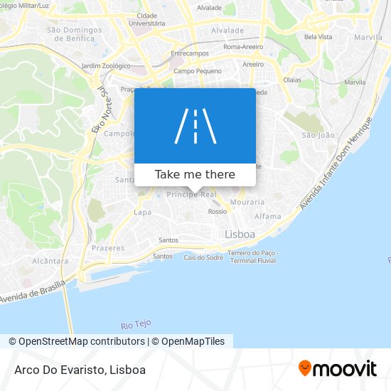 Arco Do Evaristo mapa