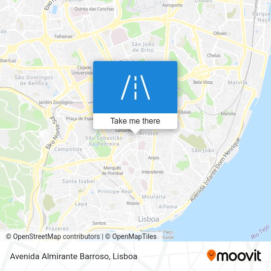 Avenida Almirante Barroso mapa