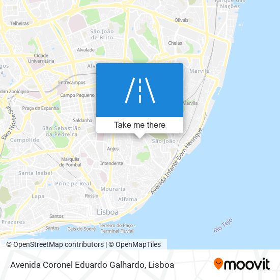 Avenida Coronel Eduardo Galhardo map