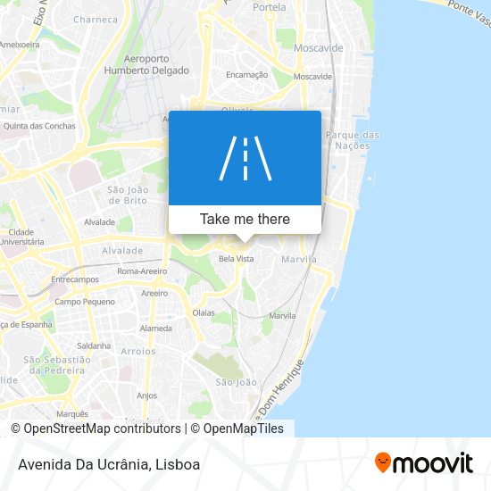 Avenida Da Ucrânia mapa