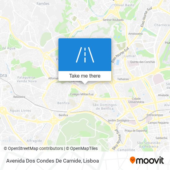 Avenida Dos Condes De Carnide map