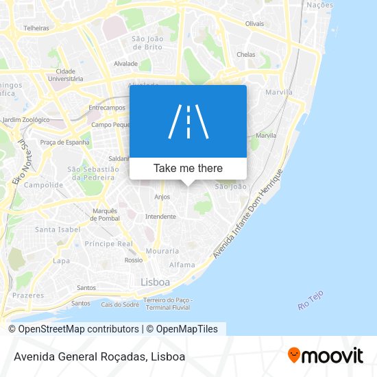 Avenida General Roçadas map