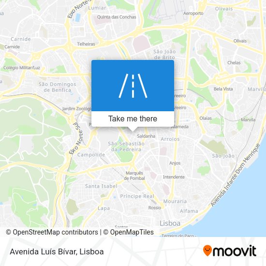 Avenida Luís Bívar map