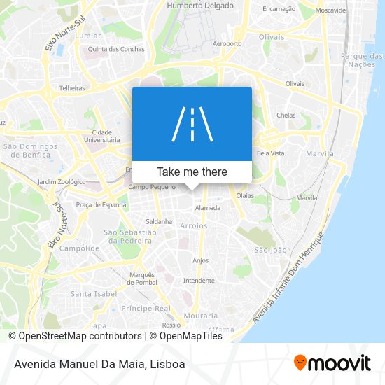 Avenida Manuel Da Maia mapa