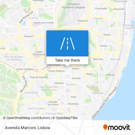 Avenida Marconi map