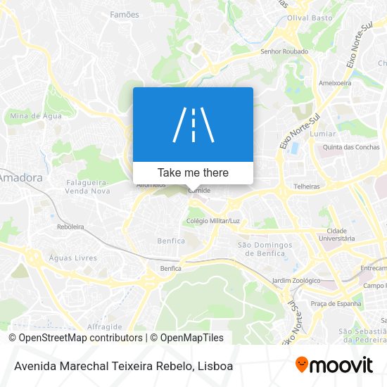 Avenida Marechal Teixeira Rebelo map