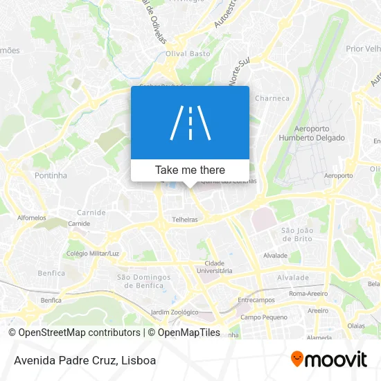Avenida Padre Cruz map