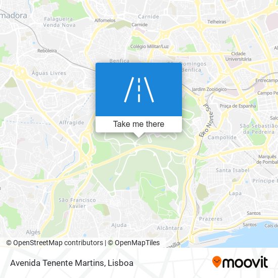 Avenida Tenente Martins map