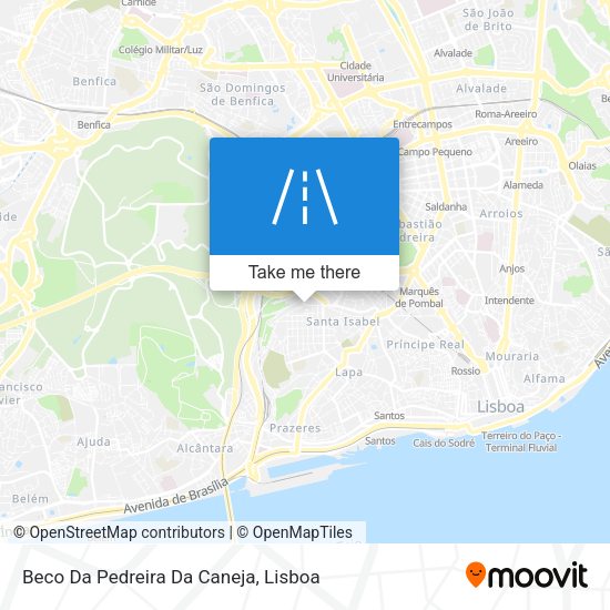 Beco Da Pedreira Da Caneja mapa