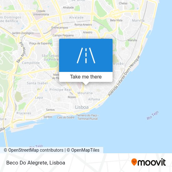 Beco Do Alegrete mapa