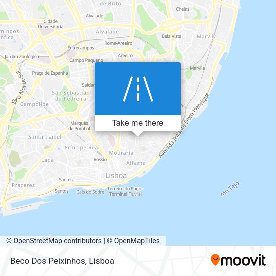 Beco Dos Peixinhos mapa